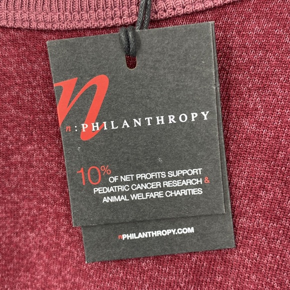 n: PHILANTHROPY - Felix Side Tie Merlot SZ XS   NWT - Picture 3 of 11